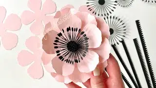 DIY Anemone | Paper Flowers | Spring D&eacute;cor | Cricut Craft | Mother's Day | Handmade Gift | Craft