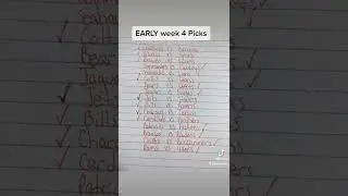 #nfl week 4 EARLY picks #nflpicks #nflweek4 #nflpredictions #nflweek4picks #nflpicks