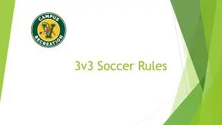 UVM 3v3 Soccer Rules