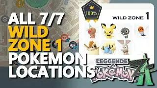 All Wild Zone 1 Pokemon Locations Pokemon Legends Z-A