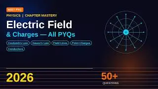 Electric Charges and Fields : ALL NEET PYQs Solved (1988-2025)| Chapter-Wise Questions | NEET 2026