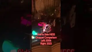SIDE TO SIDE COMPARISON OF THE HESS CHOPPERS (HESS 2006 AND 2023 CHOPPERS) #hesshelicopters #hess