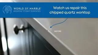 Quartz Worktop Chip Repair (almost a tutorial!) by World of Marble