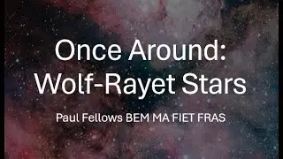 Once Around Wolf Rayet Stars