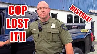 This Cop LOST IT After HUGE Mistake - First Amendment