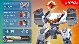 Stalker with Rocket Mortar 12 - 38 Kills - Double Monster Kill - Mech Arena: Robot Showdown