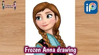 #DrawingsofAoishiPuja #shorts #Anna #disney How to Draw Anna | Frozen | Drawings of Aoishi Puja