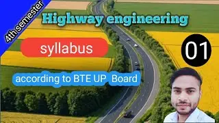 Highway engineering | syllabus l according to BTE UP board  l 2025 l @civilwarriorr #highway