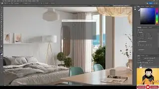 Interior lighting Postproduction in photoshop