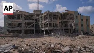 People living in Gaza assess damage to key hospital as ceasefire holds