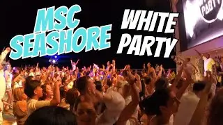 MSC Seashore White Party Megaship MSC Cruises USA 2024 : VIDEO CONTAINS FLASHING LIGHTS
