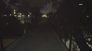Broken lights on Vermont Street bridge leave San Diego walkers in the dark