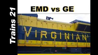 [GL][T-273] EMD vs GE: SD70ACe vs ES44AC (Part 1) | Trains 21