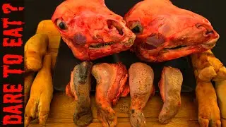 Осмелитесь ли вы съесть это жуткое блюдо на Хэллоуин? Рецепт бараньей головы, которого вы никогда...