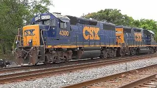 EMD GP39-2 Working on CSX Local Freight Train