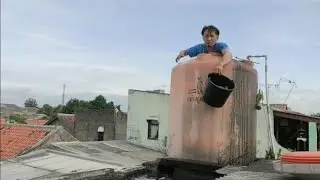 Menguras Toren Air kembali, Selama Setahun lebih belum dibersihkan || Penguin TB 110 - 1050 liter
