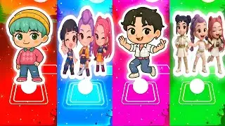 Kpop Demon Hunters: Tiles hop EDM RUSH 💃🕺#FUNNY#TILESHOP#SHORTS#YUTUBVIDEO