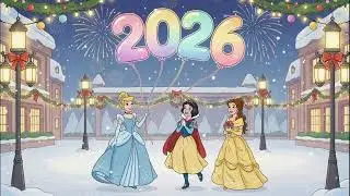 Disney Princess New Year Walk 🎉✨ Lofi Beats for Focused Study, Work & Everyday Tasks