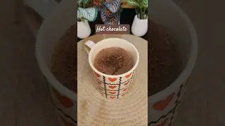 Hot chocolate drink recipe&mdash; creamy, rich & cozy 🍫☕ #hotchocolate #foodshorts