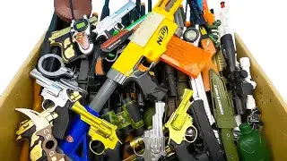 INSANE Toy Gun Box Unboxing! Nerf Blaster, Golden Desert Eagle, Sniper Rifles, AK47 & SWAT Arsenal