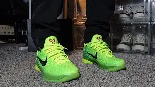 Кроссовки Kobe 6 Protro Grinch | Распаковка и обзор на ноге!