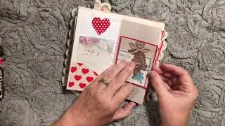 Valentine junk journal flip through