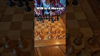 WIN in 6 Moves! #chess #chesstraps #chessstrategy #chesstutorial #chesstactics