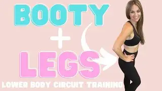 35 MINUTE INTENSE BOOTY AND LEGS WORKOUT | Mini Bands, Ankle Weights, & Dumbbells