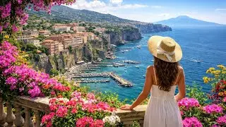 Italy,Sorrento 🌅 Sunset Magic on the Amalfi Coast | Cinematic Travel | 4K Video