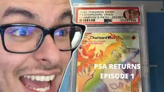 GEM MINT 10? PSA RETURNS: EPISODE 1 l SECRET RARE CHARIZARD VMAX (CHAMPIONS PATH)