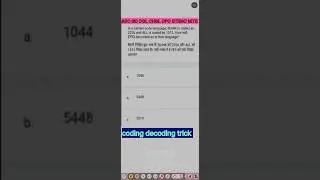 Coding decoding trick 🔥🔥 @adda247 @NEXTEXAM #shorts #viral #shortvideo #ssc #reasoning