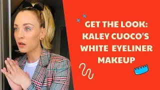 How to Get Kaley Cuoco's White Eyeliner Look - Makeup Tutorial