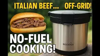 Italian Beef in the RockPot?! Off-Grid Cooking Test