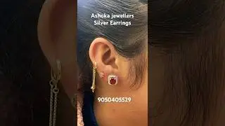 ✨ Shine with Ashoka Earrings! 💎 #Elegance #StyleIcon #AshokaJewellers #silverearrings