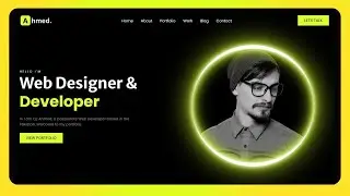 Responsive Portfolio Website Using HTML CSS & Bootstrap 5 | Part 01 | Hindi Tutorial
