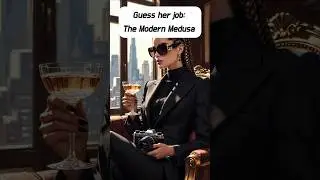 Guess her job: The Modern Medusa 📸 (Jazz Hop Vocal)#MythicalBeatMusic #JazzHop#GuessHerJob#Shorts