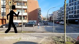 Der Geher in Hamburg: Borgfelde