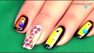 Animated Cartoon Nail Art By Khoobsurati.com