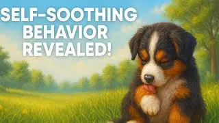 WHICH DOG BEHAVIOR MEANS &ldquo;I&rsquo;M SELF-CALMING&rdquo; 🧠🦴  AUSTRALIAN SHEPHERD PUPPIES!