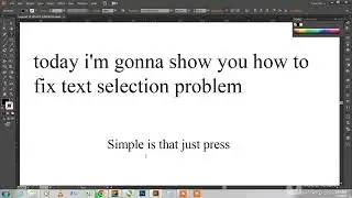 Text Selection Problem In Adobe Illustrator