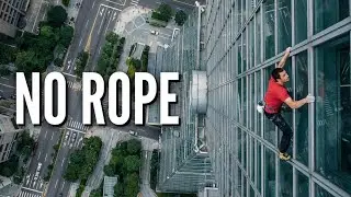Man Climbs Skyscraper Without Rope | Real Free Solo at Extreme Height (LIVE)