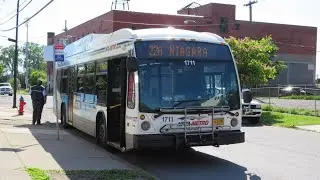 NFTA Metro Ride Route 24B Outbound Bus 1711 - 2017 Novabus LFS CNG