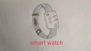 How to draw a smart watch with pencil !! step by step tutorial !!