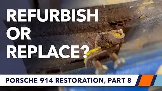 Repairing a Porsche 914 seat hinge bracket