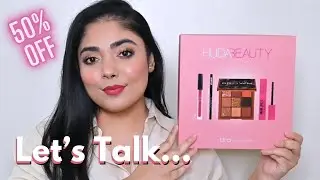 Huda Beauty X Tira Exclusive Makeup Kit 50% Off Review + Makeup Tutorial @Hudabeauty @tirabeauty