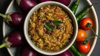 Brinjal Chutney | पति बोले ये तो रोटी दाब लेती, बार-बार मांगो! | 5 मिनट Recipe#trending 