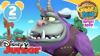 Goldie & Bear And The Magic Map | Troll Bridge Tale | @disneykids