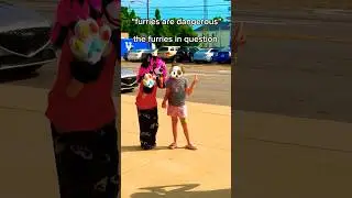 had the sweetest interaction with a young girl the other day :) #furry #furries #fursuit #shorts