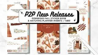 GORGEOUS Autumn Throwback Mega Sticker Book + Matching Inserts & Tabs 😍 | P2P New Releases!