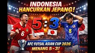 GILA! Timnas Futsal Indonesia HANCURKAN Jepang 5–3 di AFC Futsal Asian Cup 2026!